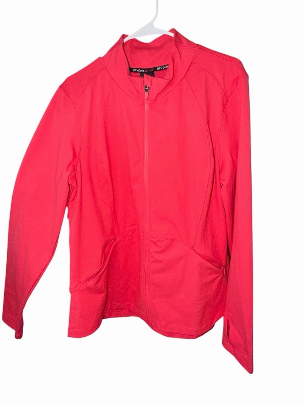 Spyder Coral-Pink Full-Zip Athletic Jacket